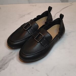 Fitflop NWOT Allegro Buckle Black Loafers Moccasins Shoes FQ7-090